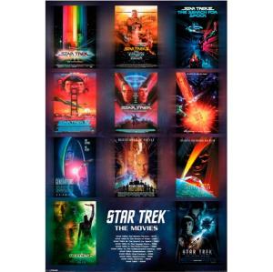 The first eleven Trek films. Missing is Into Darkness, released May 2013.