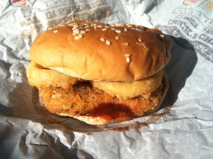 My BK Rodeo Chicken Sandwich