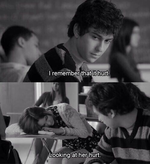 looking at her hurt stuck in love