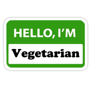 vegetarian sticker