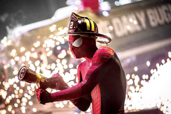 amazing-spider-man-2-stills-spidey-as-a-firefighter